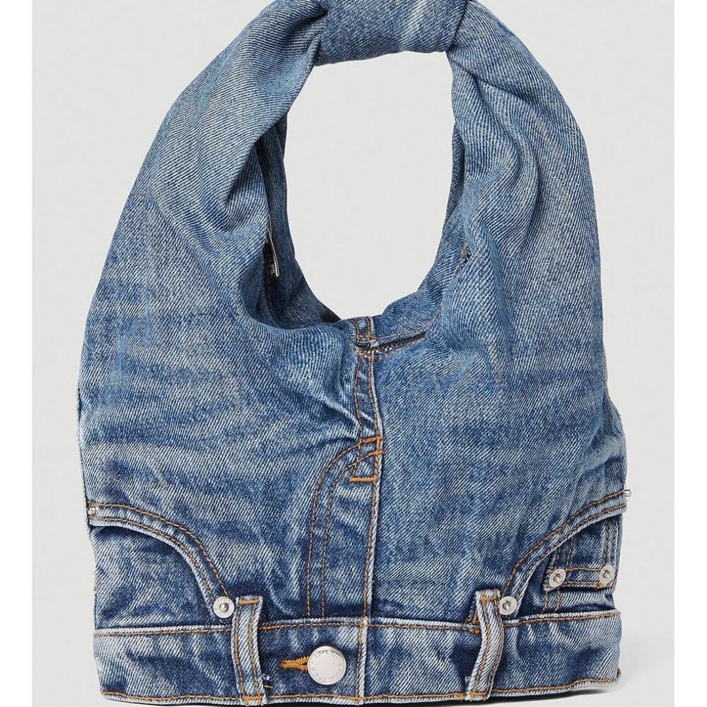 Alexander Wang Denim Mini Hobo Shoulder Bag - Picture 3 of 4